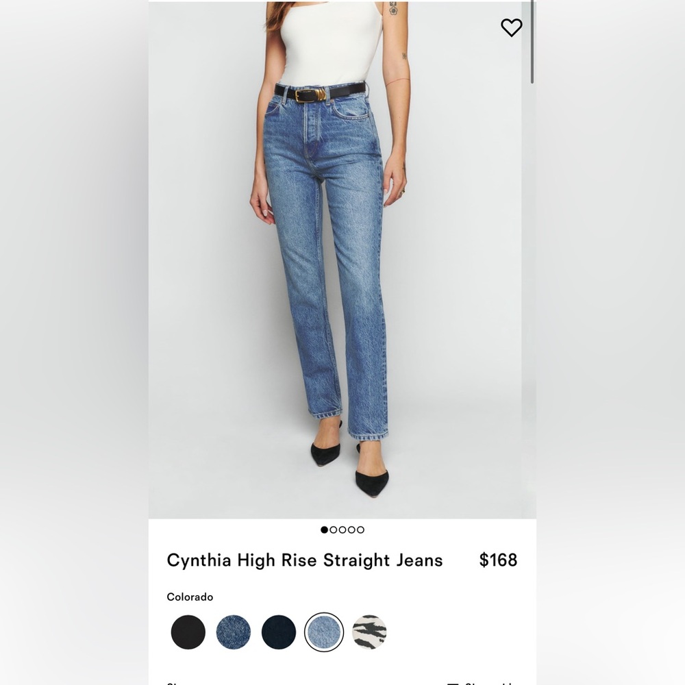 Reformation Cynthia High Rise Straight